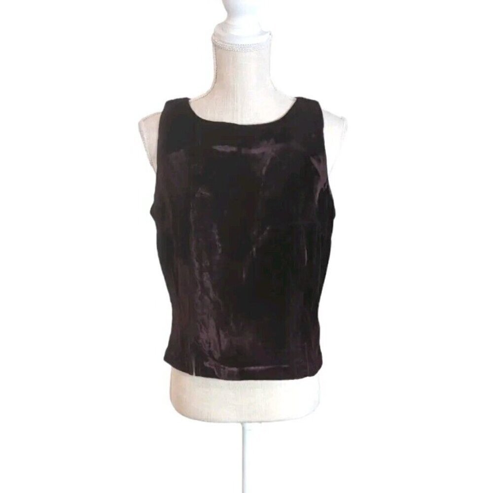 Rampage Red Velvet Sleeveless Top